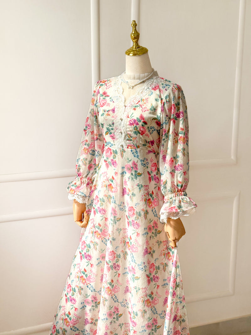 Melora Floral Pink Long Dress
