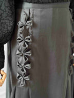 Moss Bow-Panel Skirt