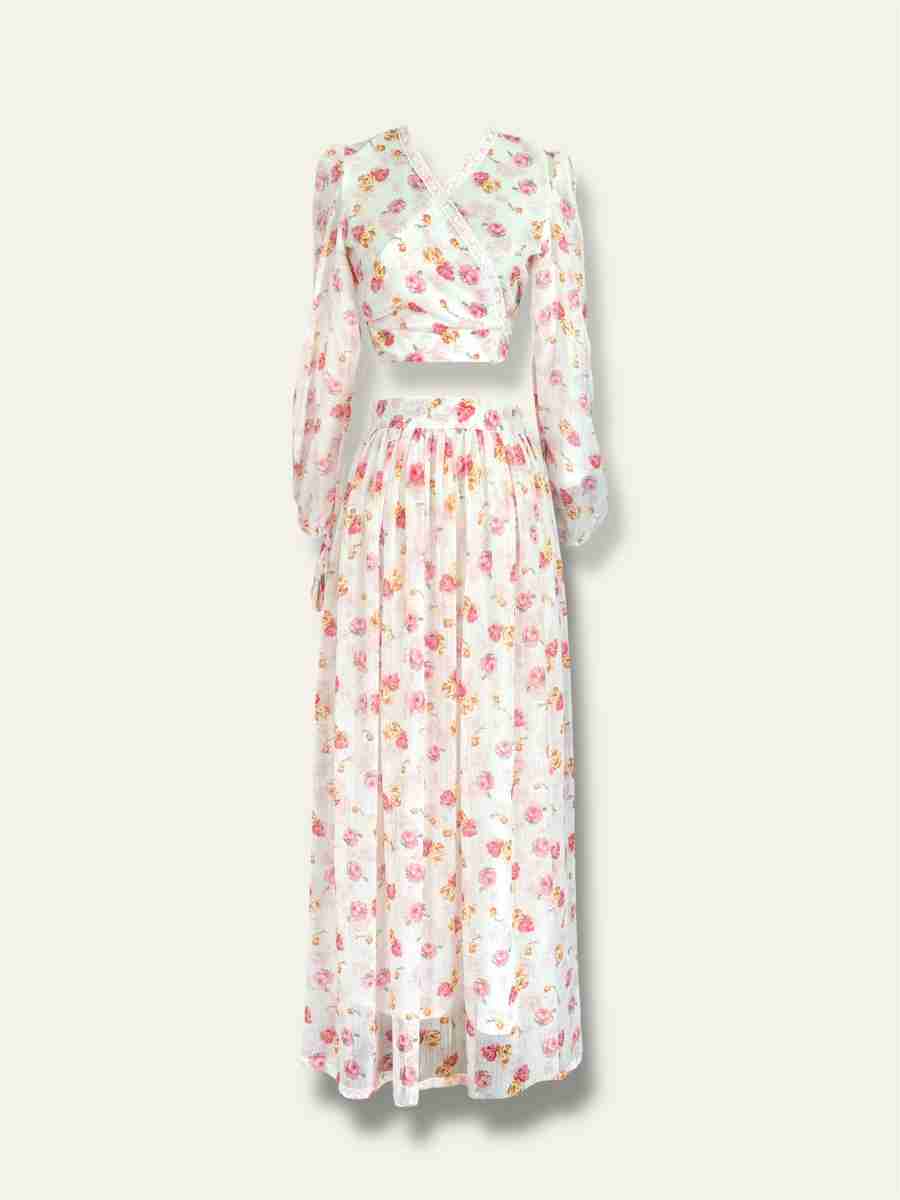 Laura Blouse and Long Skirt Outfit