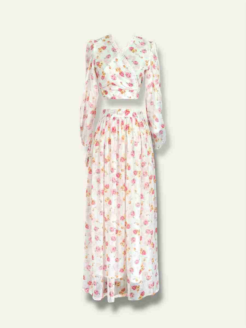 Laura blouse and long skirt set