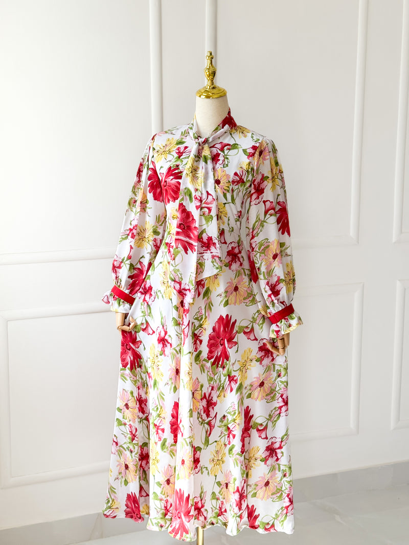 Jardin Flowy Tropical Long Dress