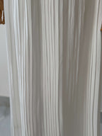 Trendy White Pleated Skirt