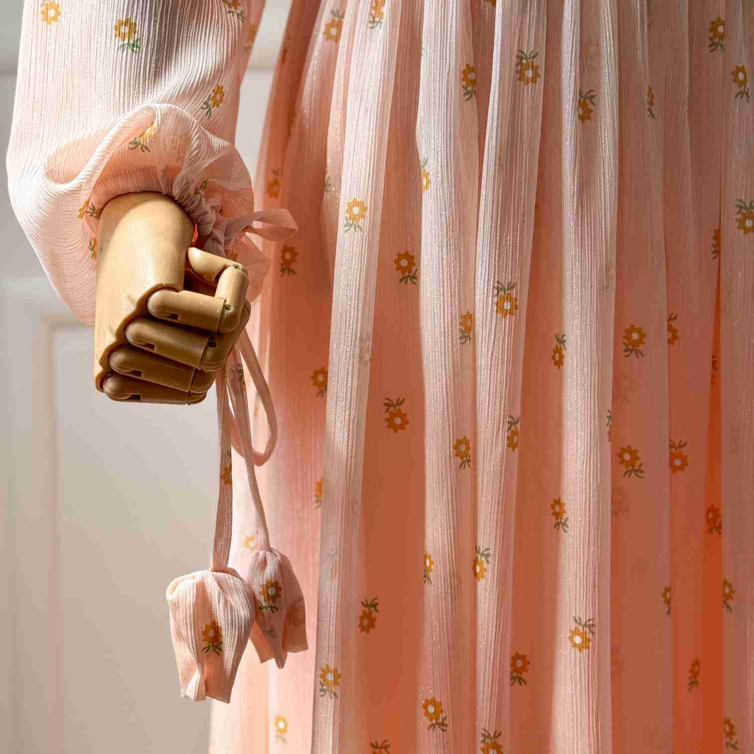 Blush Blouse and Long Skirt Set