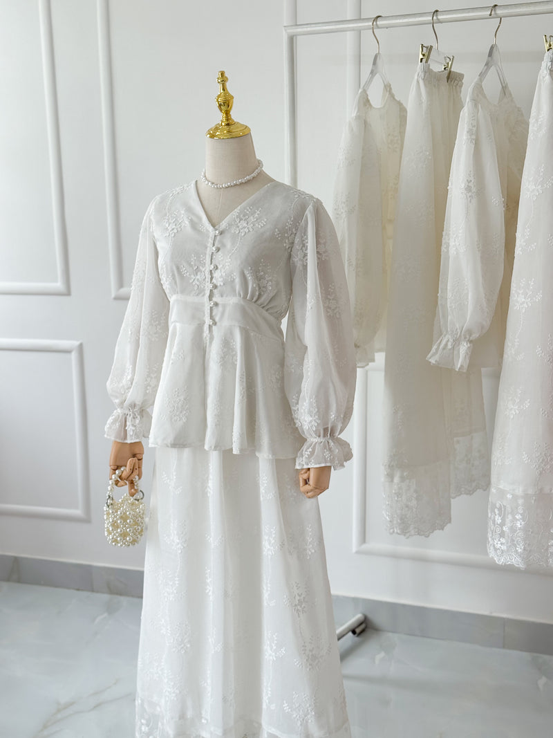 Jasmine Chiffon Blouse & Skirt