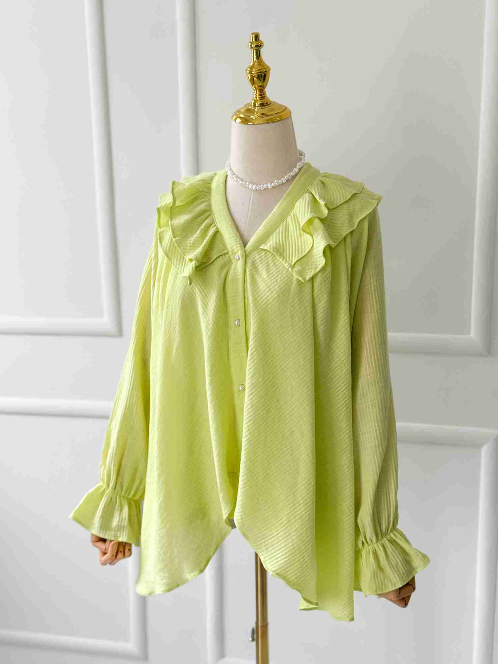 Citrus Ruffled Top