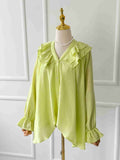 Citrus Ruffled Top