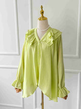 Citrus Ruffled Top