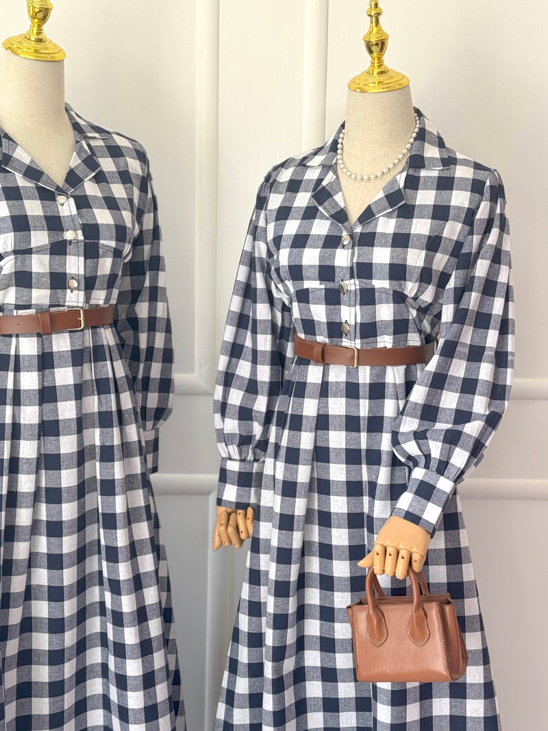 Eden Long Dress with Puff Sleeves