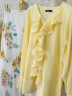 Buttercream Ruffled Top