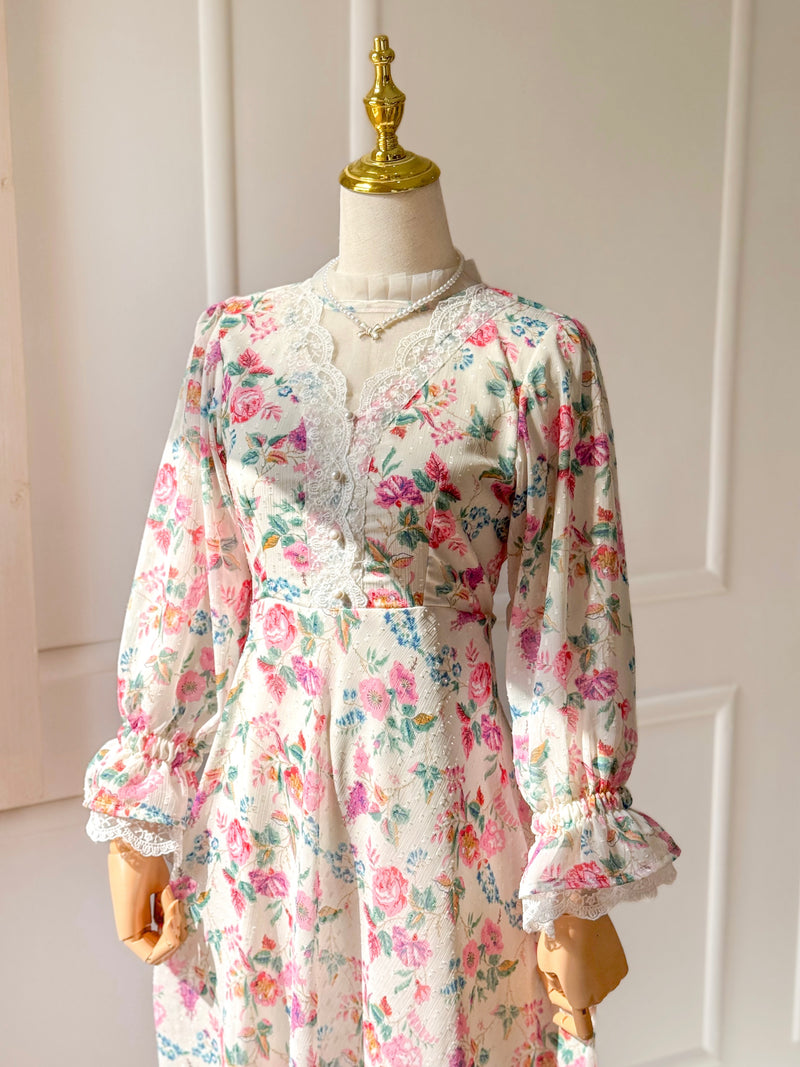 Melora Floral Pink Long Dress