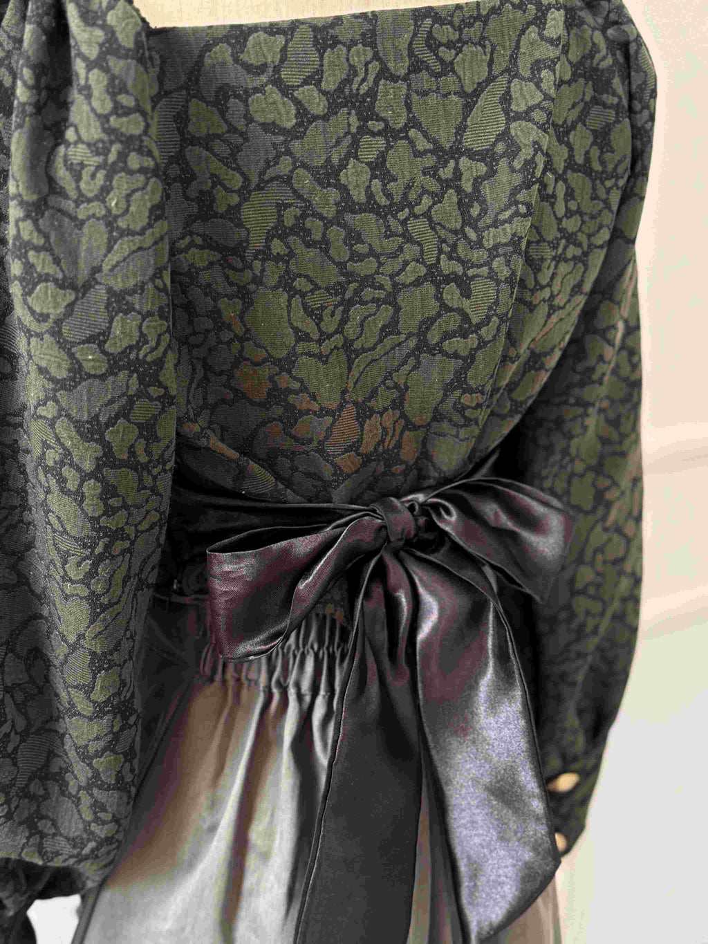 Sage Jacquard Blouse