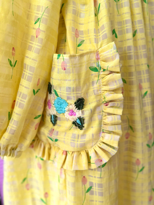 Buttercup Yellow Lawn Dress