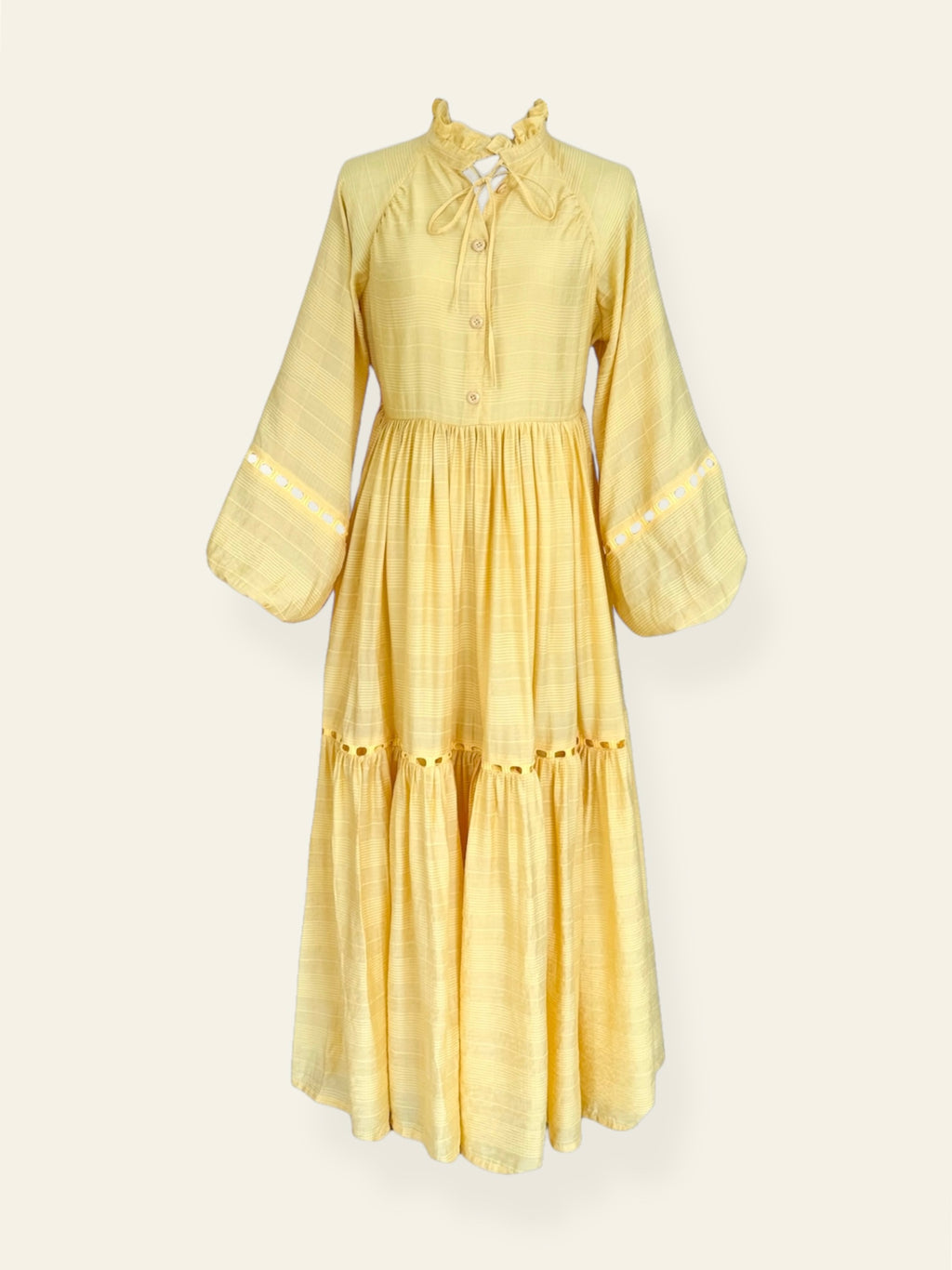 Soufflé Butter Yellow Lawn Dress