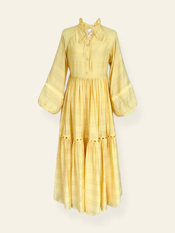 Soufflé Butter Yellow Lawn Dress
