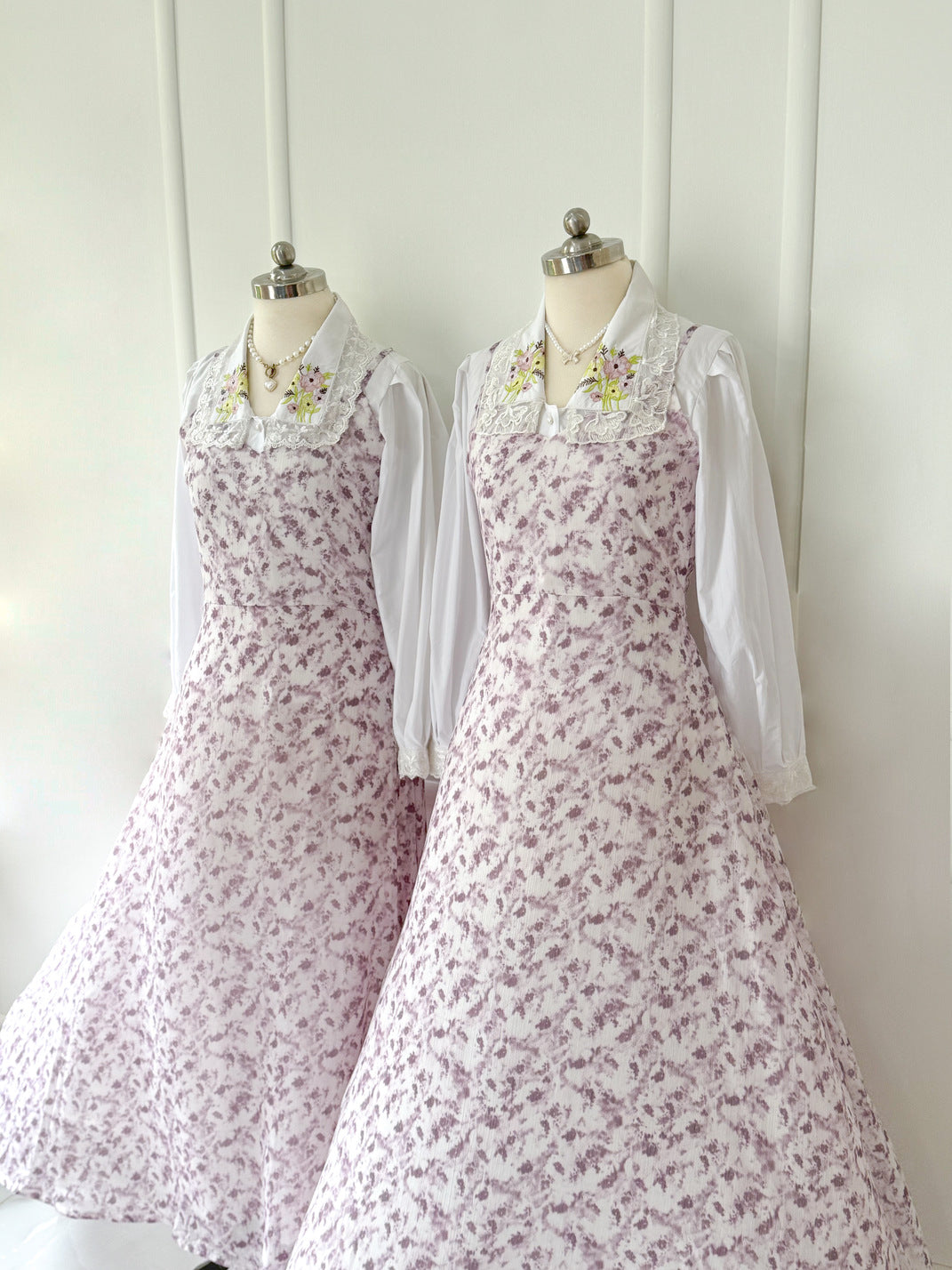 Lilac Sleeveless Long Dress