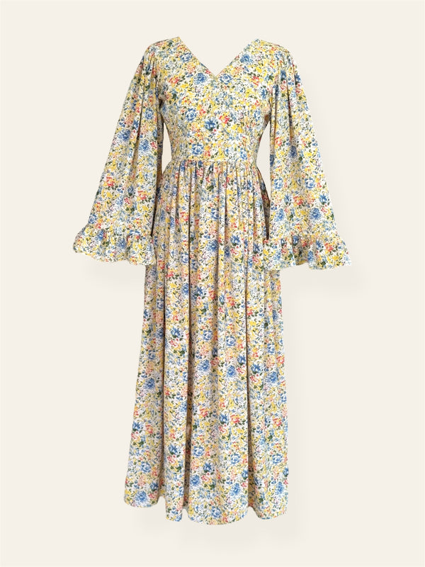 Daisy Printed Long Dress