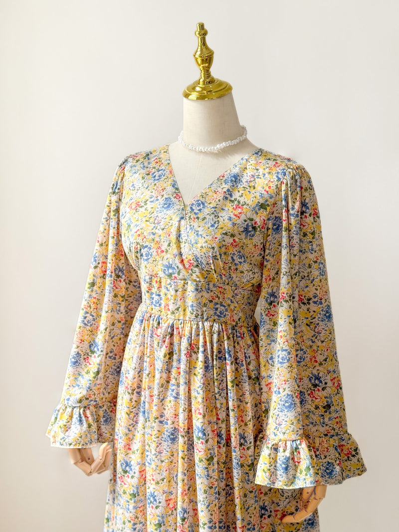 Daisy Printed Long Dress