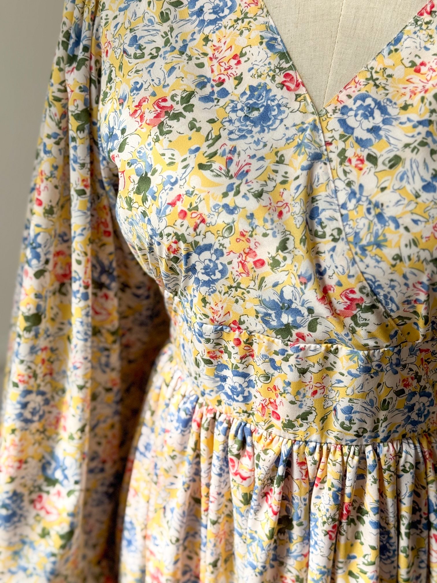 Daisy Printed Long Dress