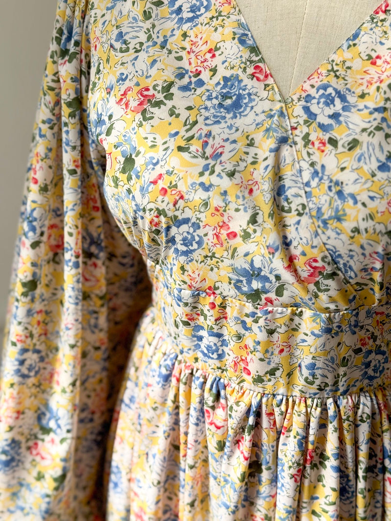 Daisy Printed Long Dress