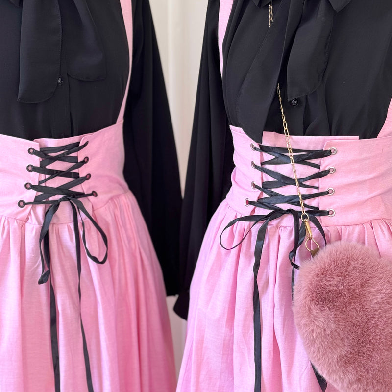 Pink Vintage Long Skirt