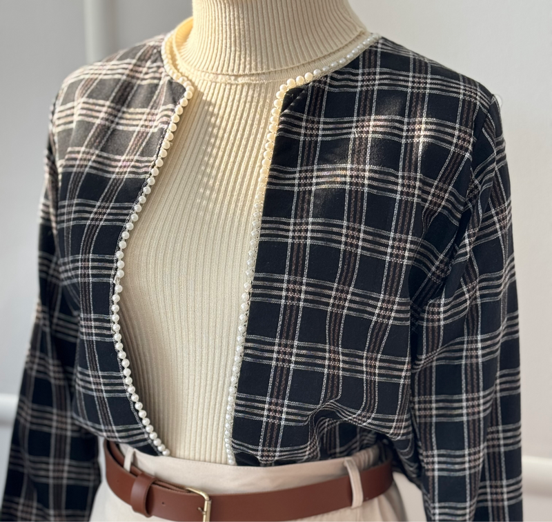 Midnight Open-front Winter Jacket