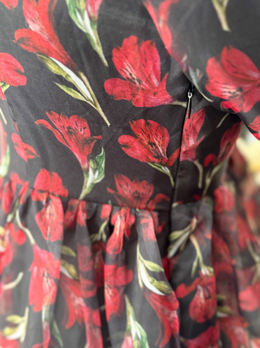 Twilight Floral Long Sleeves Dress