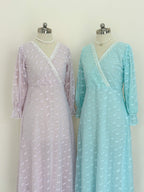 Blush Embroidered Net Dress