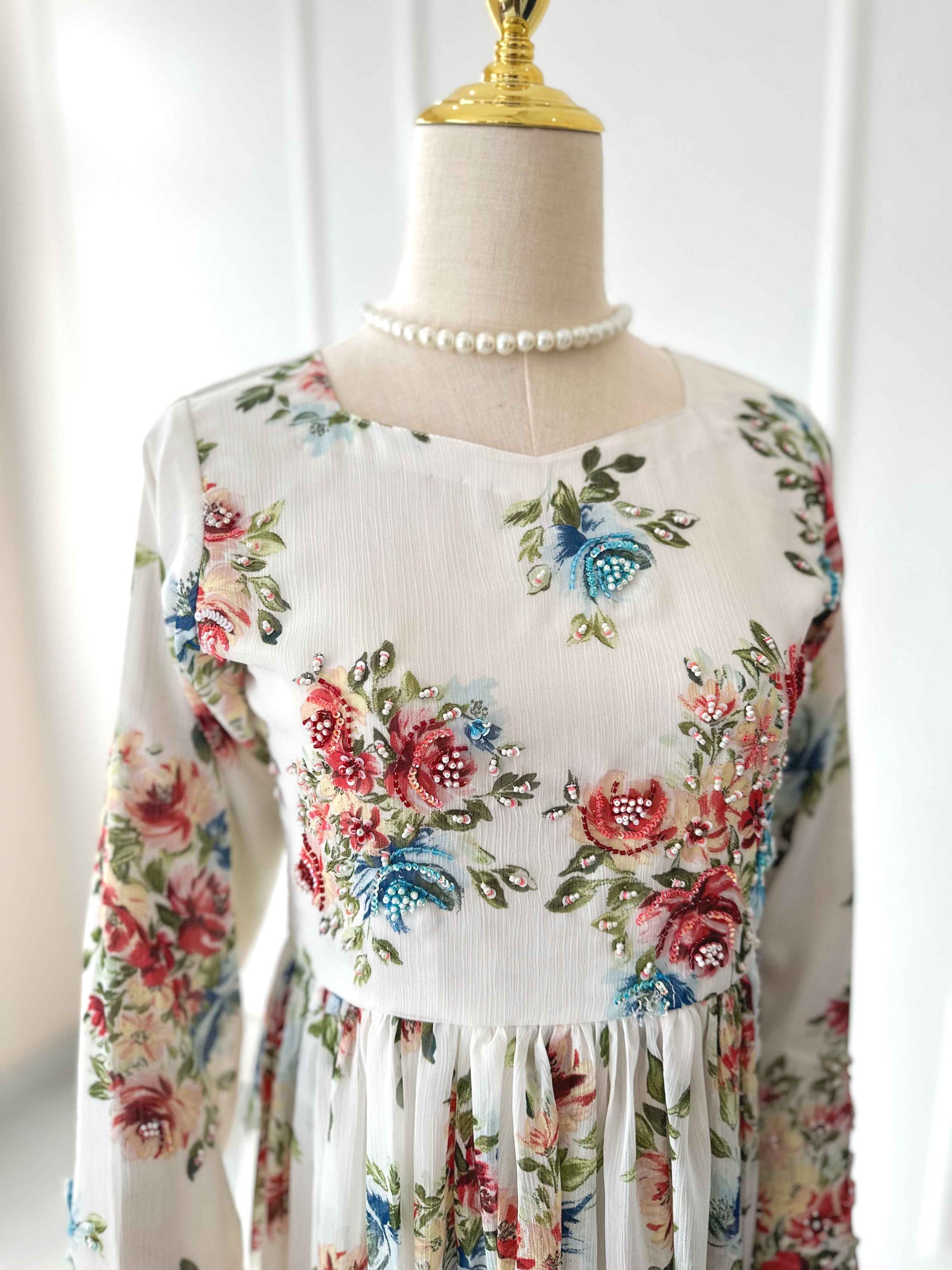 Aurellia Long Hand Embellished Dress