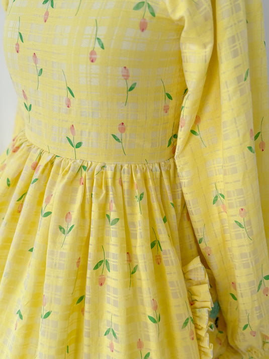 Buttercup Yellow Lawn Dress