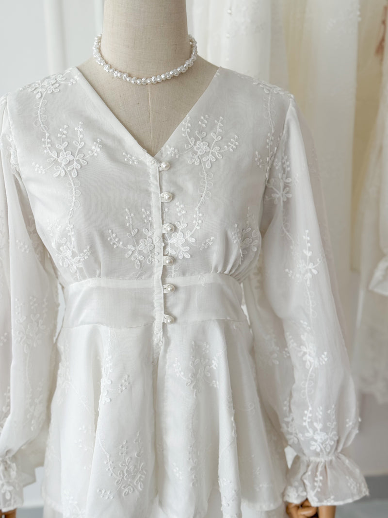 Jasmine Chiffon Blouse & Skirt