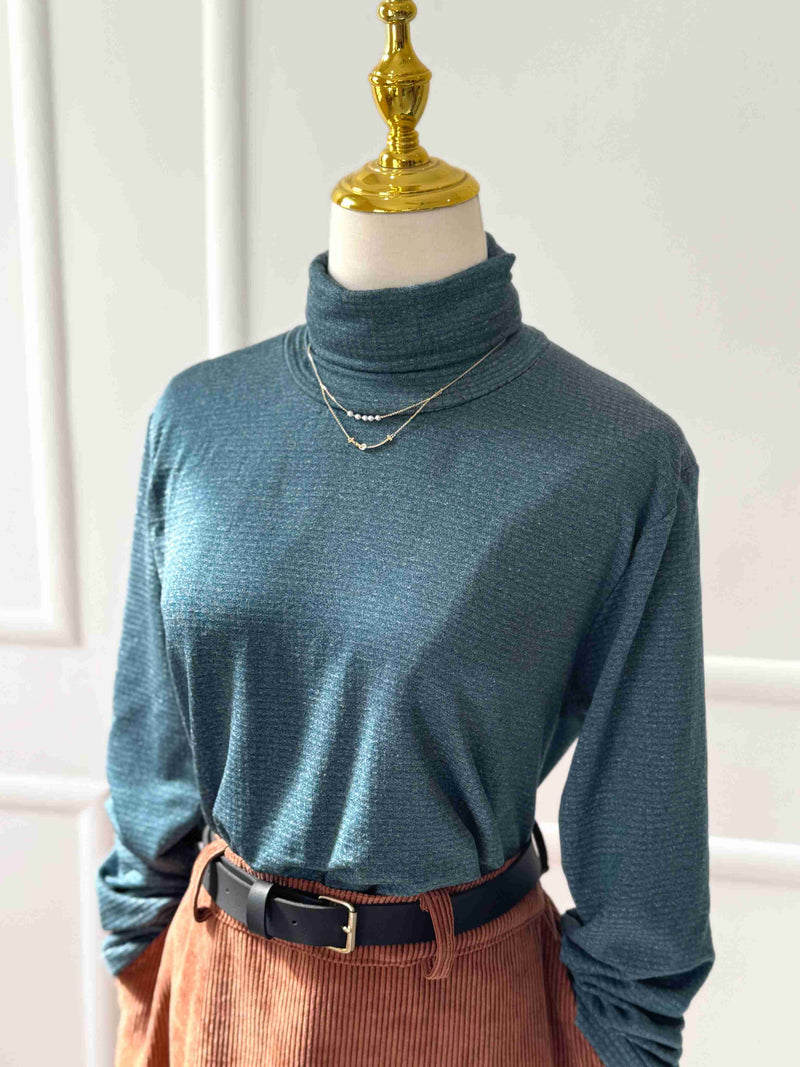 Teal Turtle Neck