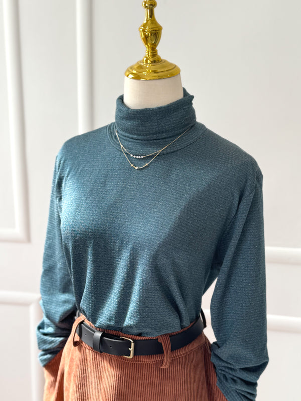 Teal Turtle Neck