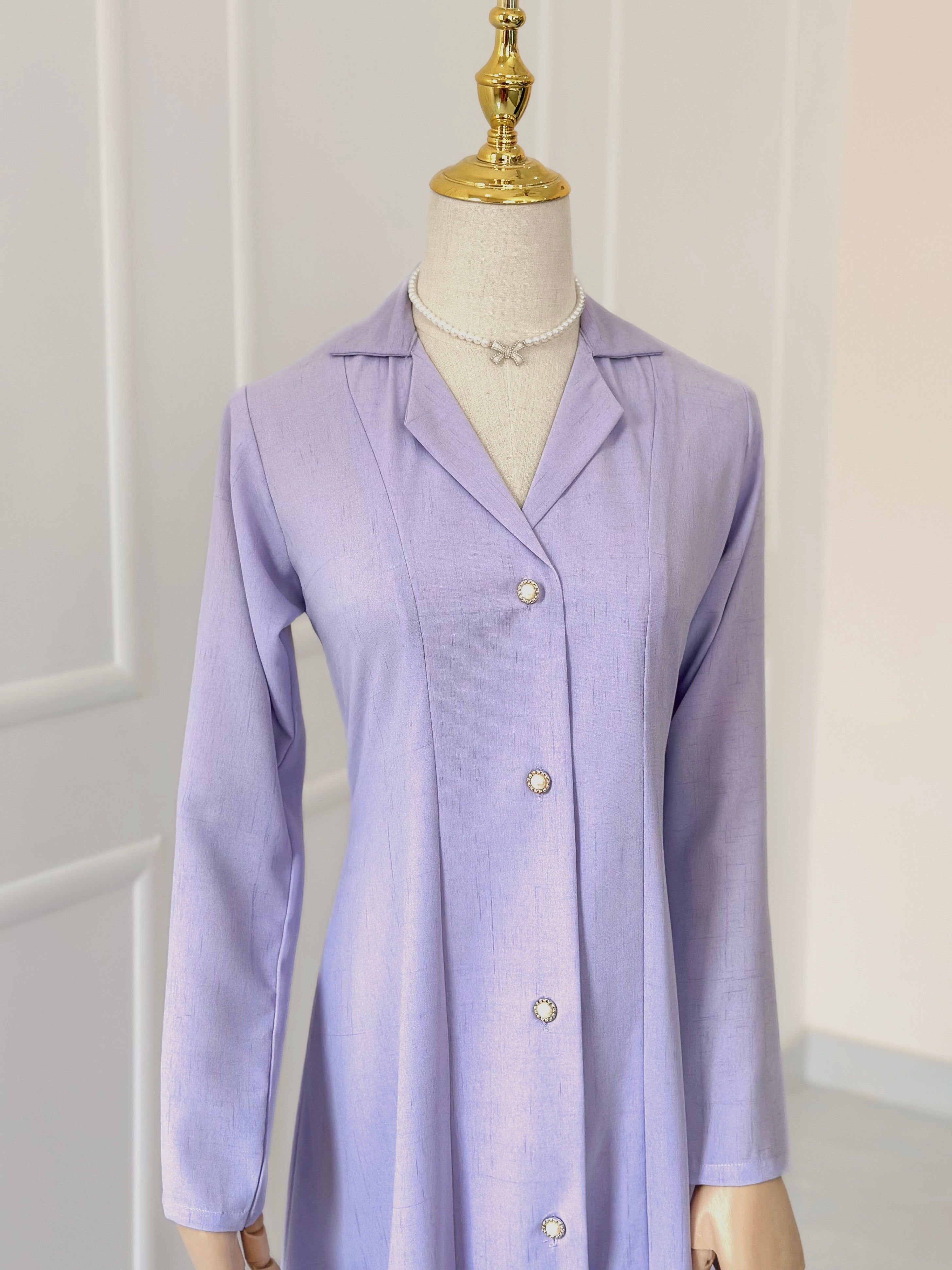 Lylah Solid Long Dress