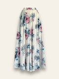 Aura Floral Long Skirt