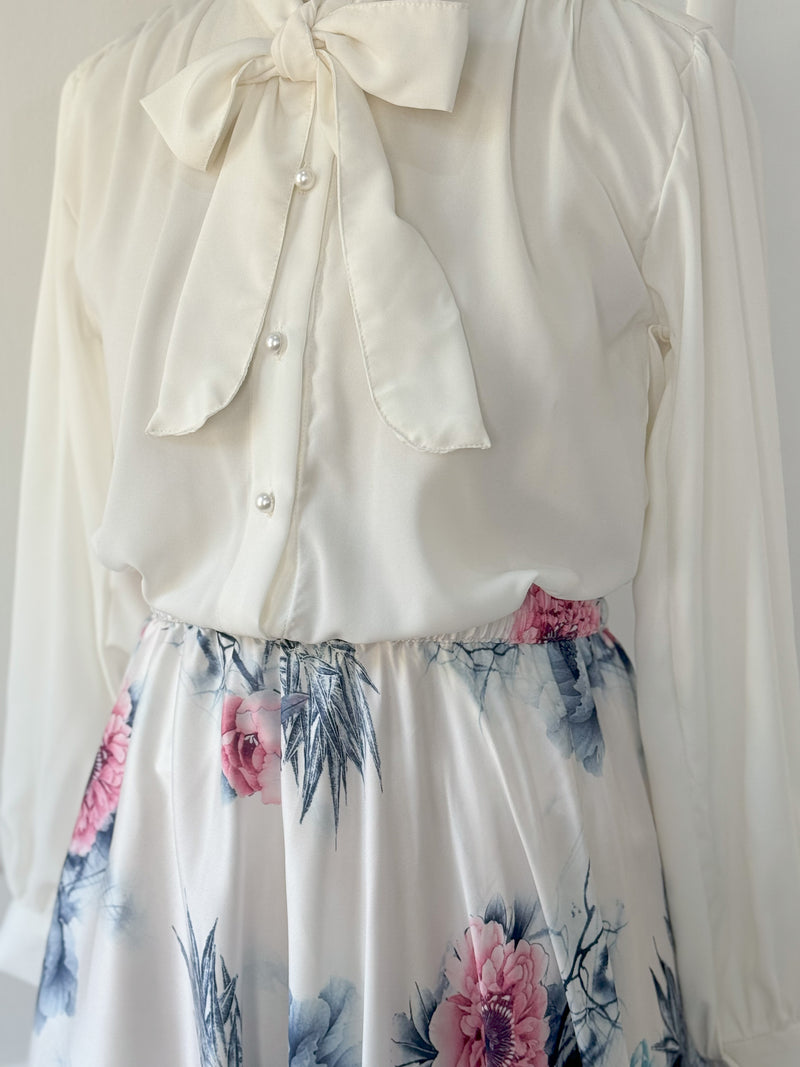 Aura Floral Long Skirt