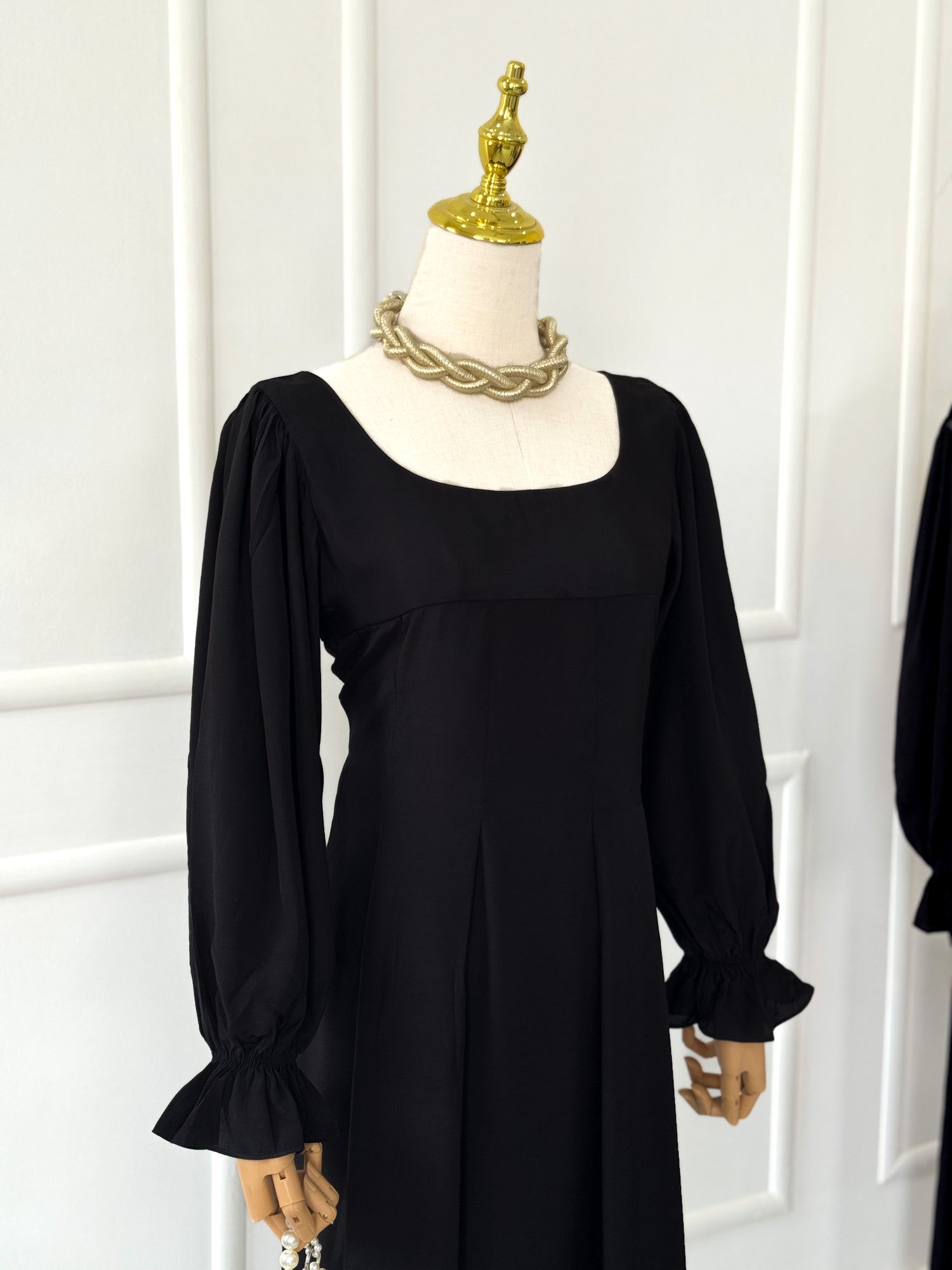 Black Chiffon Long Dress
