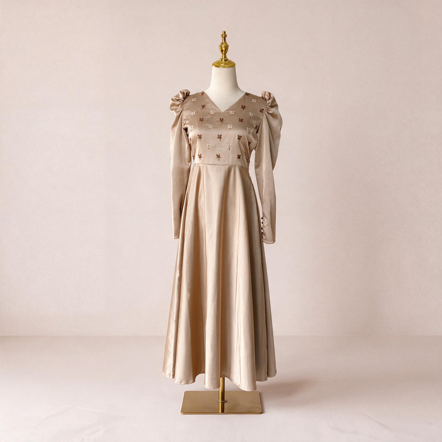 Valencia Crystal-Embellished Long Dress
