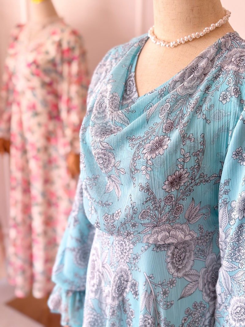 Sea Breeze Chiffon Long Dress