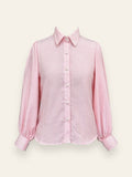 Candy Pink Button Down Top