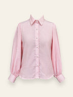 Candy Pink Button Down Top