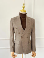 Chestnut Grid Tailored Blazer