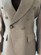 Chestnut Grid Tailored Blazer