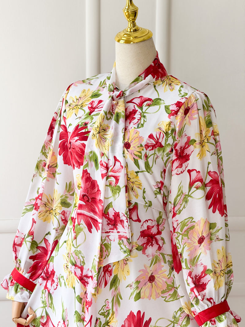 Jardin Flowy Tropical Long Dress