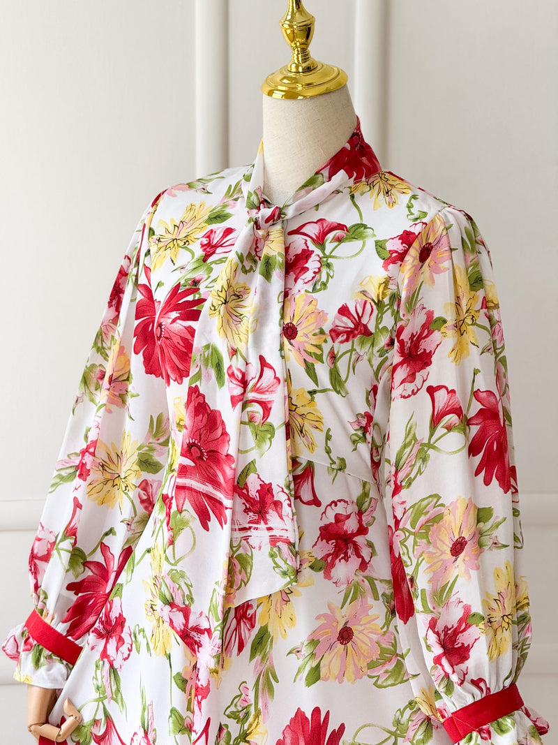 Jardin Flowy Tropical Long Dress