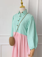 Marshmallow Irish Cotton Long Dress