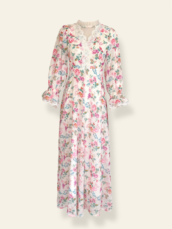 Melora Floral Pink Long Dress