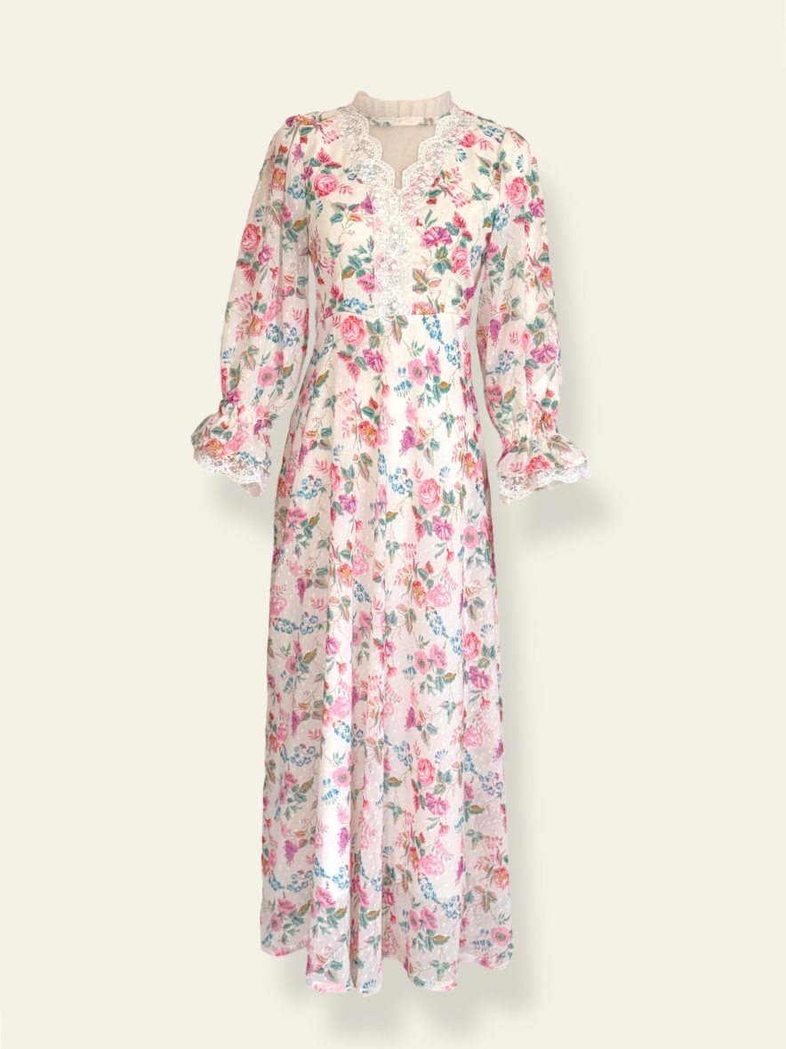 Melora Floral Pink Long Dress