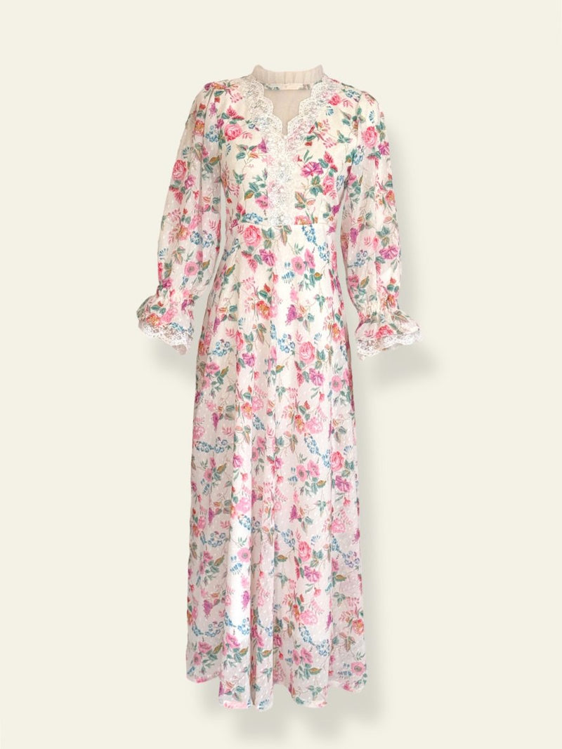Melora Floral Pink Long Dress