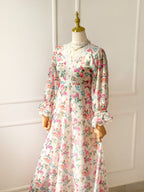 Melora Floral Pink Long Dress