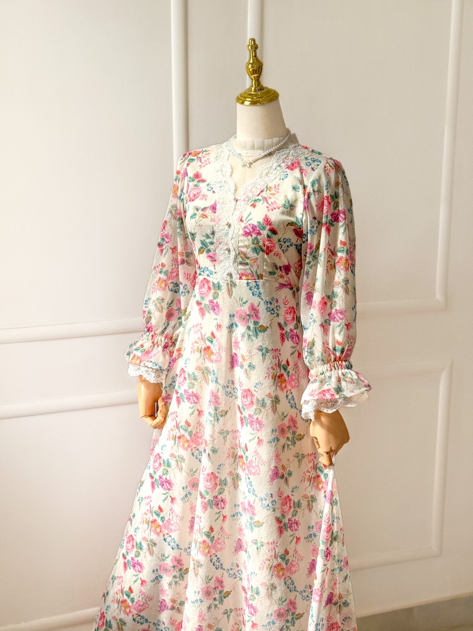 Melora Floral Pink Long Dress